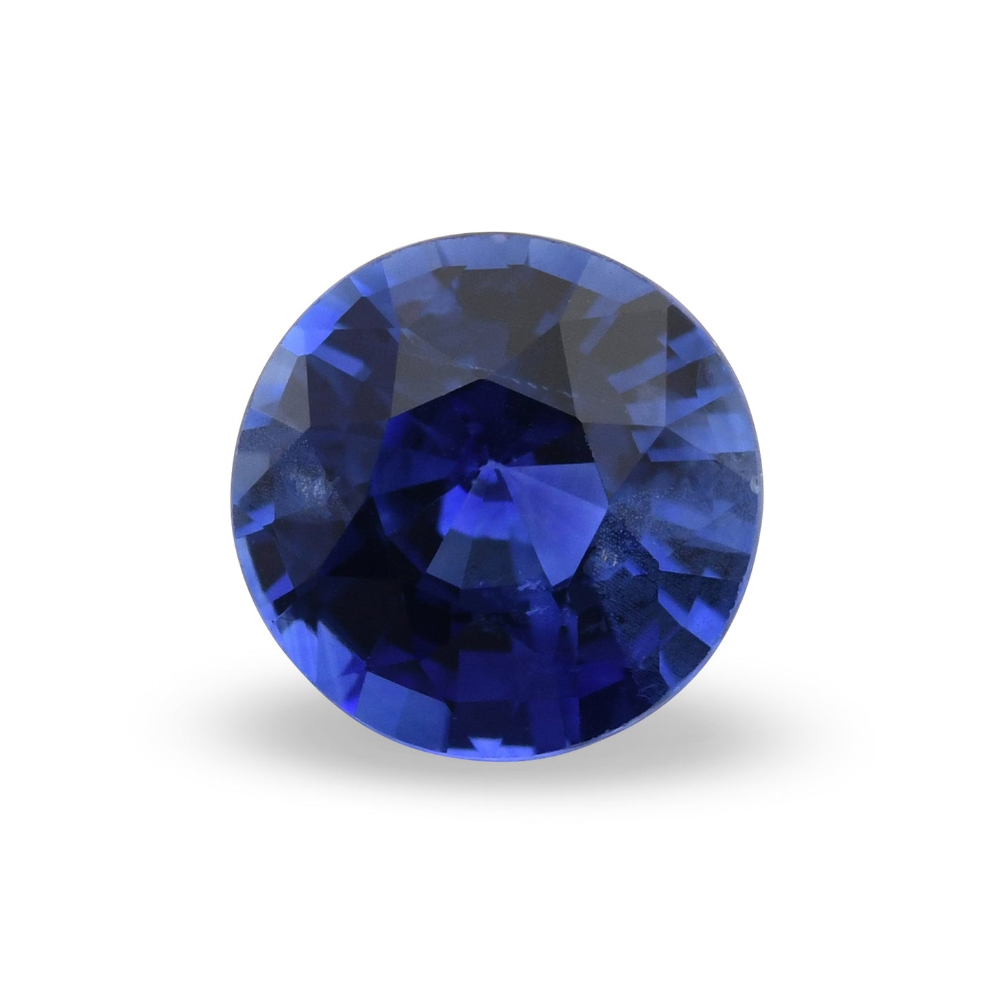 1,50 Karat blauer runder Saphir GWLAB