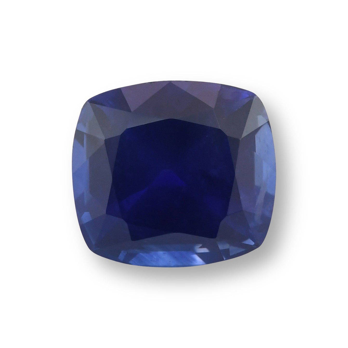 3,09 Karat blauer Kissen-Saphir GWLAB