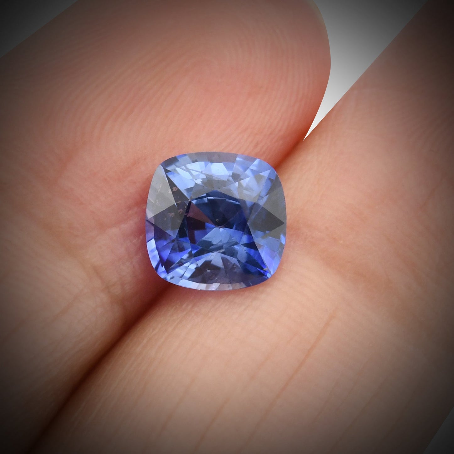 1,71 Karat blauer Kissen-Saphir aus Sri Lanka