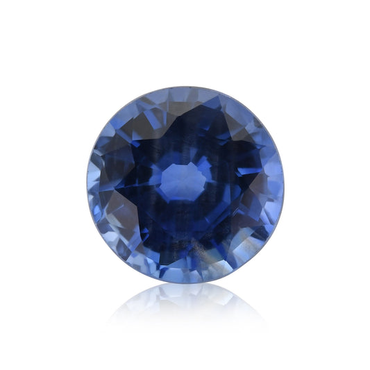 1,14 Karat blauer runder Saphir aus Sri Lanka