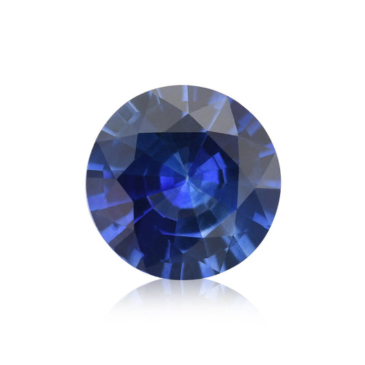 1,04 Karat blauer runder Saphir aus Sri Lanka