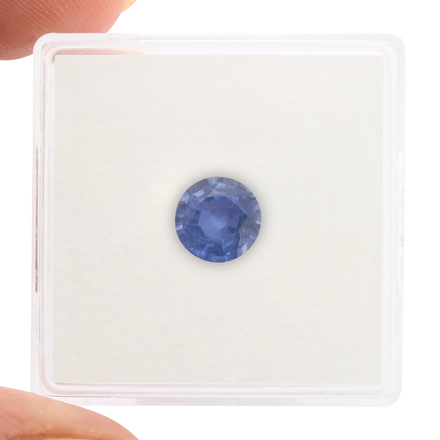 1,17 Karat blauer runder Saphir aus Sri Lanka