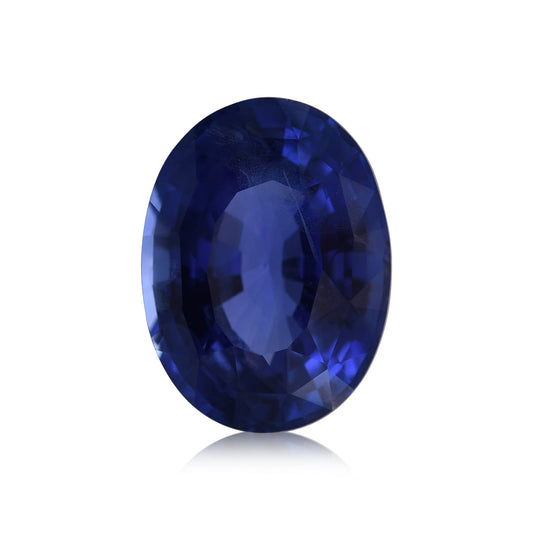 7,42 Karat blauer ovaler Saphir aus Sri Lanka (AGL)