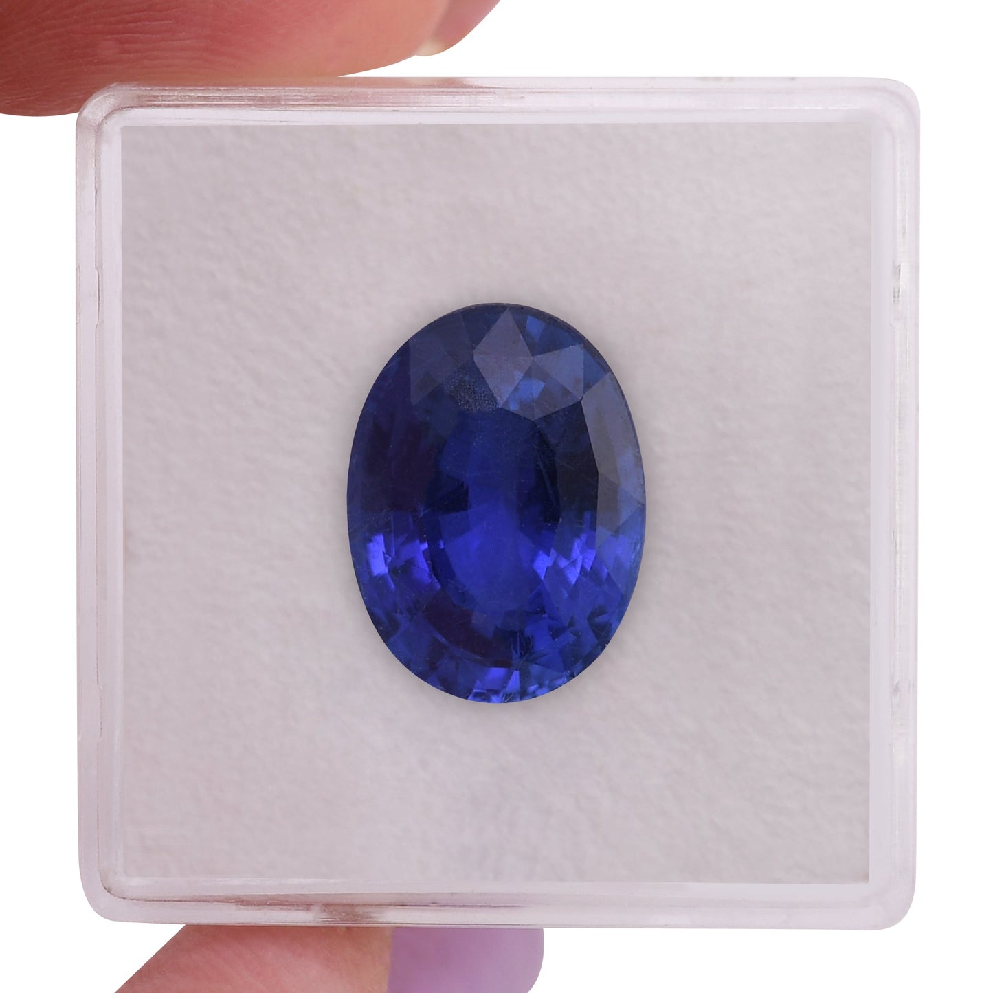 7,42 Karat blauer ovaler Saphir aus Sri Lanka (AGL)