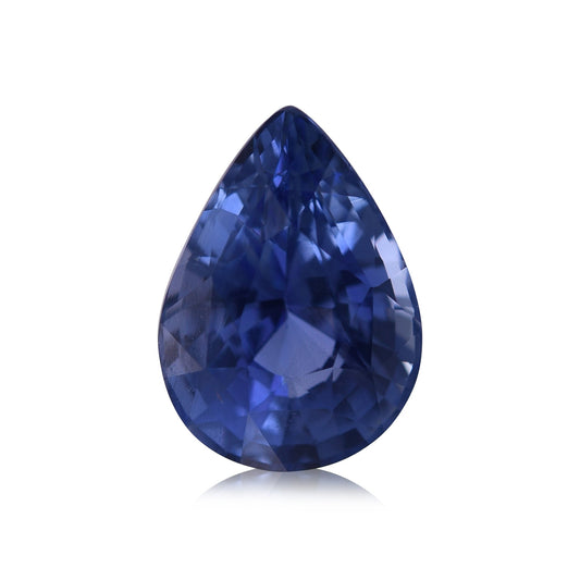 3,73 Karat blauer birnenförmiger Saphir aus Sri Lanka (CD)