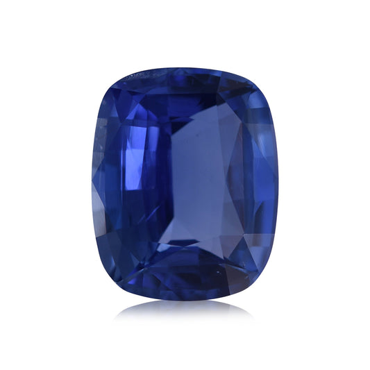 4,20 Karat blauer MADAGASCAR Kissen-Saphir CD