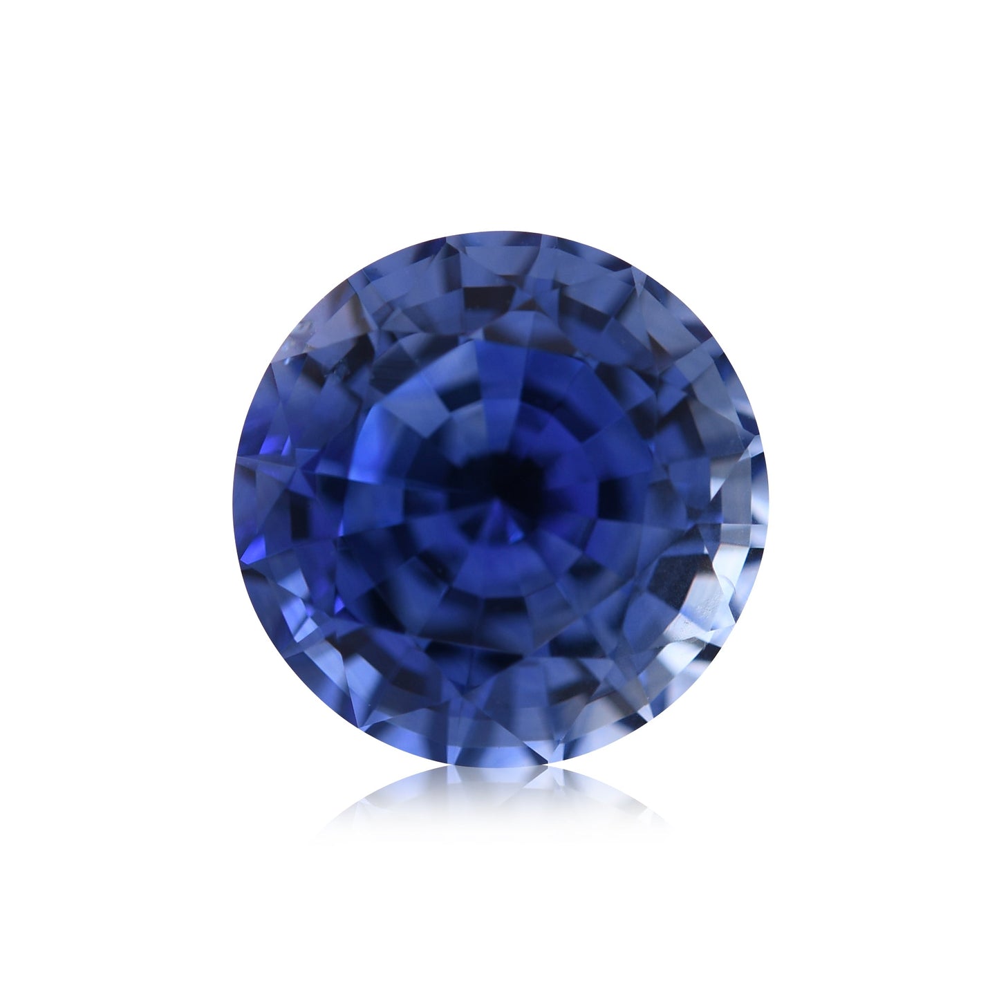 3,78 Karat blauer runder Saphir aus Sri Lanka (CD)