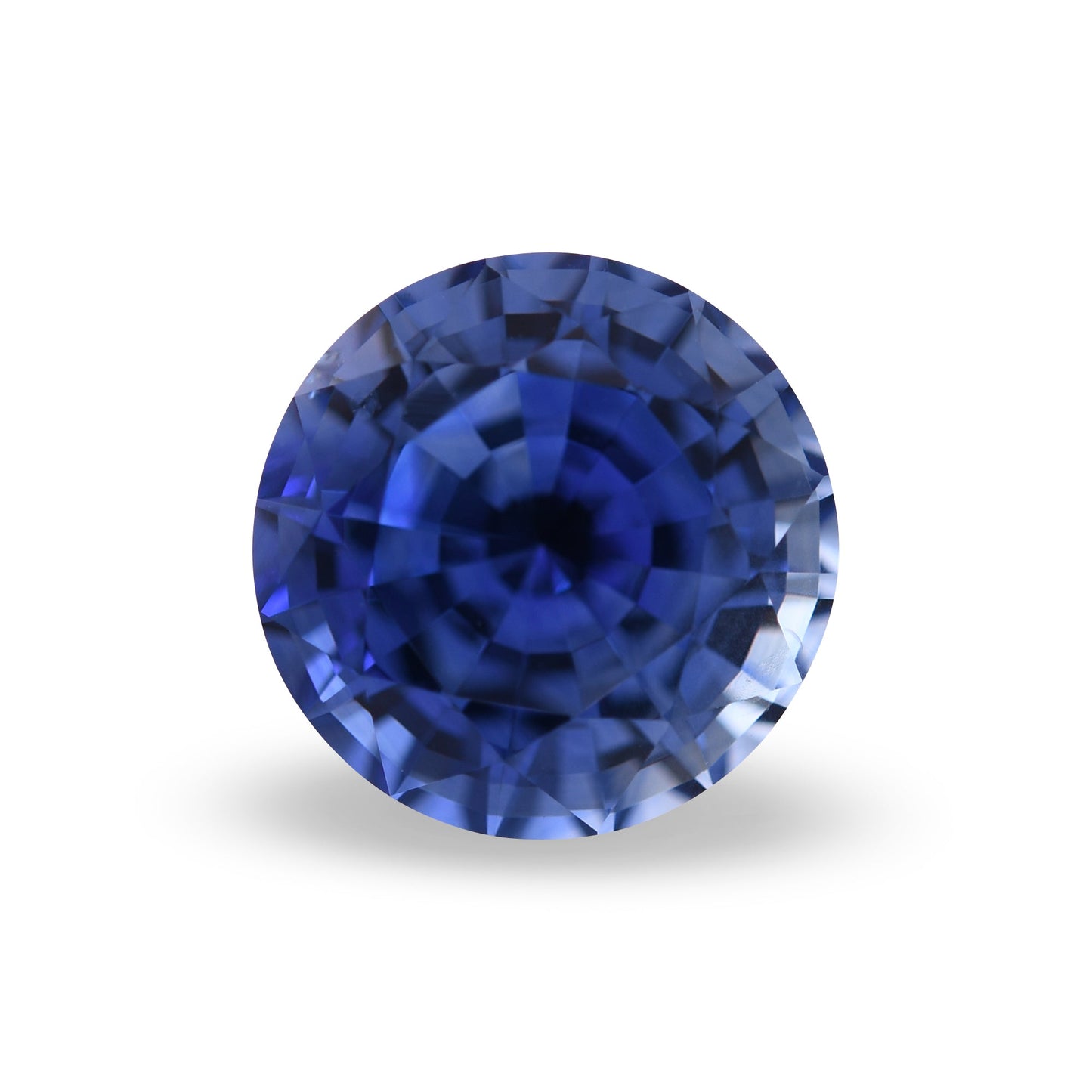 3,78 Karat blauer runder Saphir aus Sri Lanka (CD)