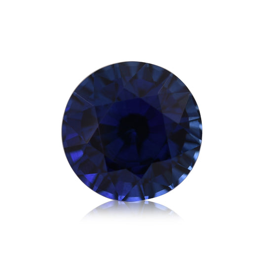 3,29 Karat blauer runder Saphir aus Sri Lanka (CD)
