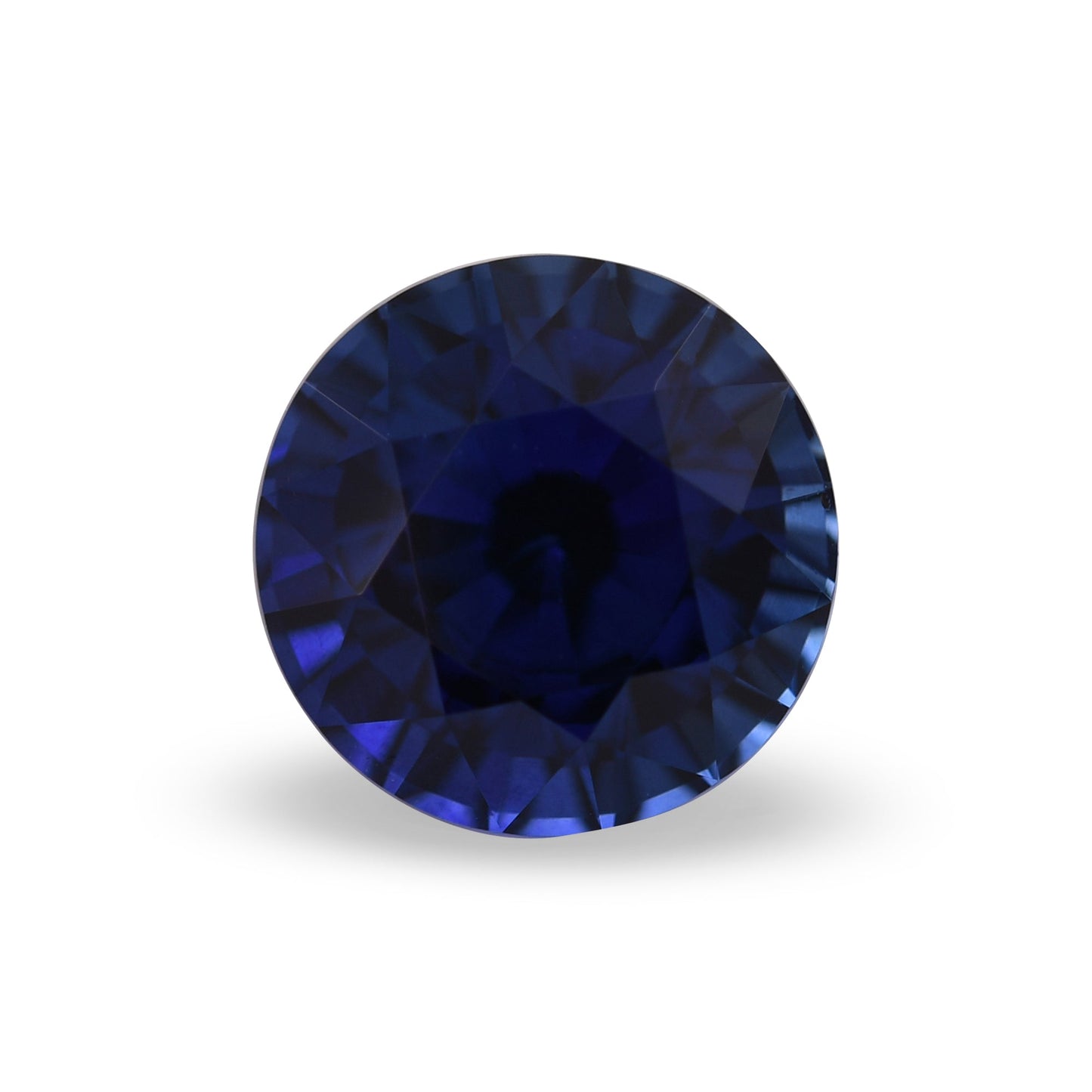 3,29 Karat blauer runder Saphir aus Sri Lanka (CD)