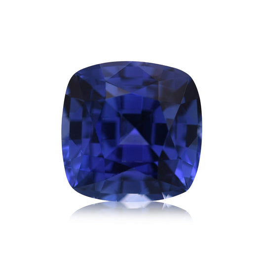 1,36 Karat blauer sri-lankischer quadratischer Kissen-Saphir