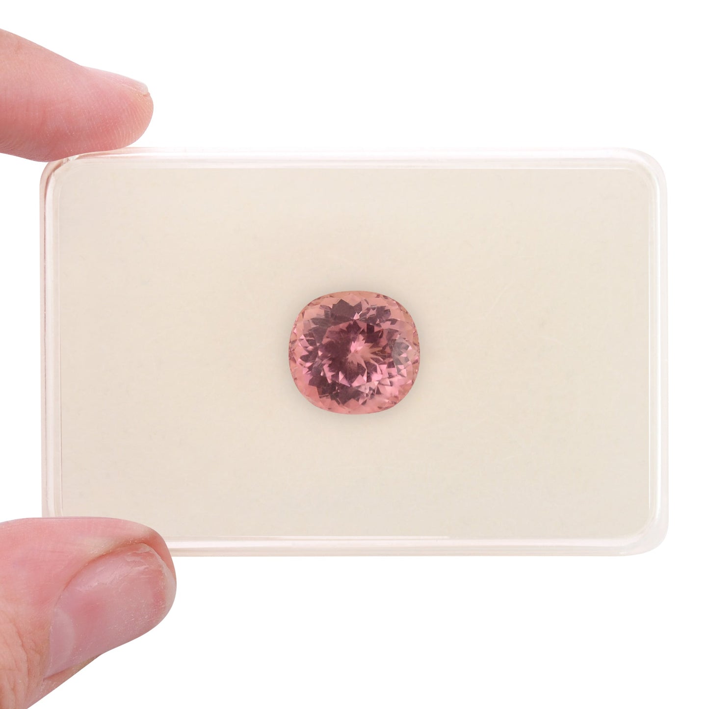 6.97 Carat Pink  Cushion Tourmaline