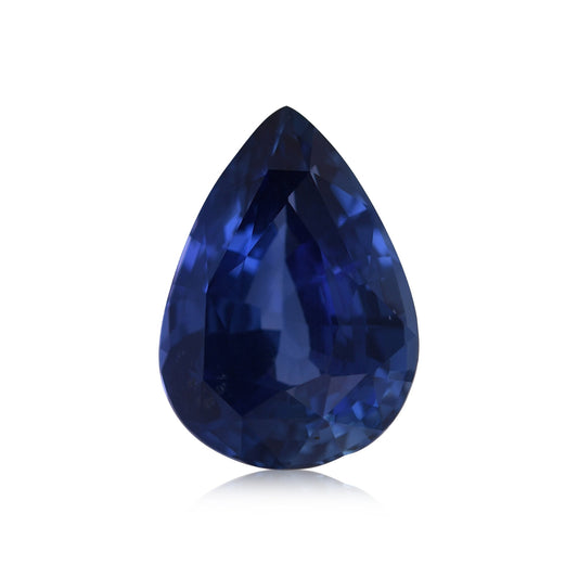 6,05 Karat blauer birnenförmiger Saphir aus Sri Lanka (CD)