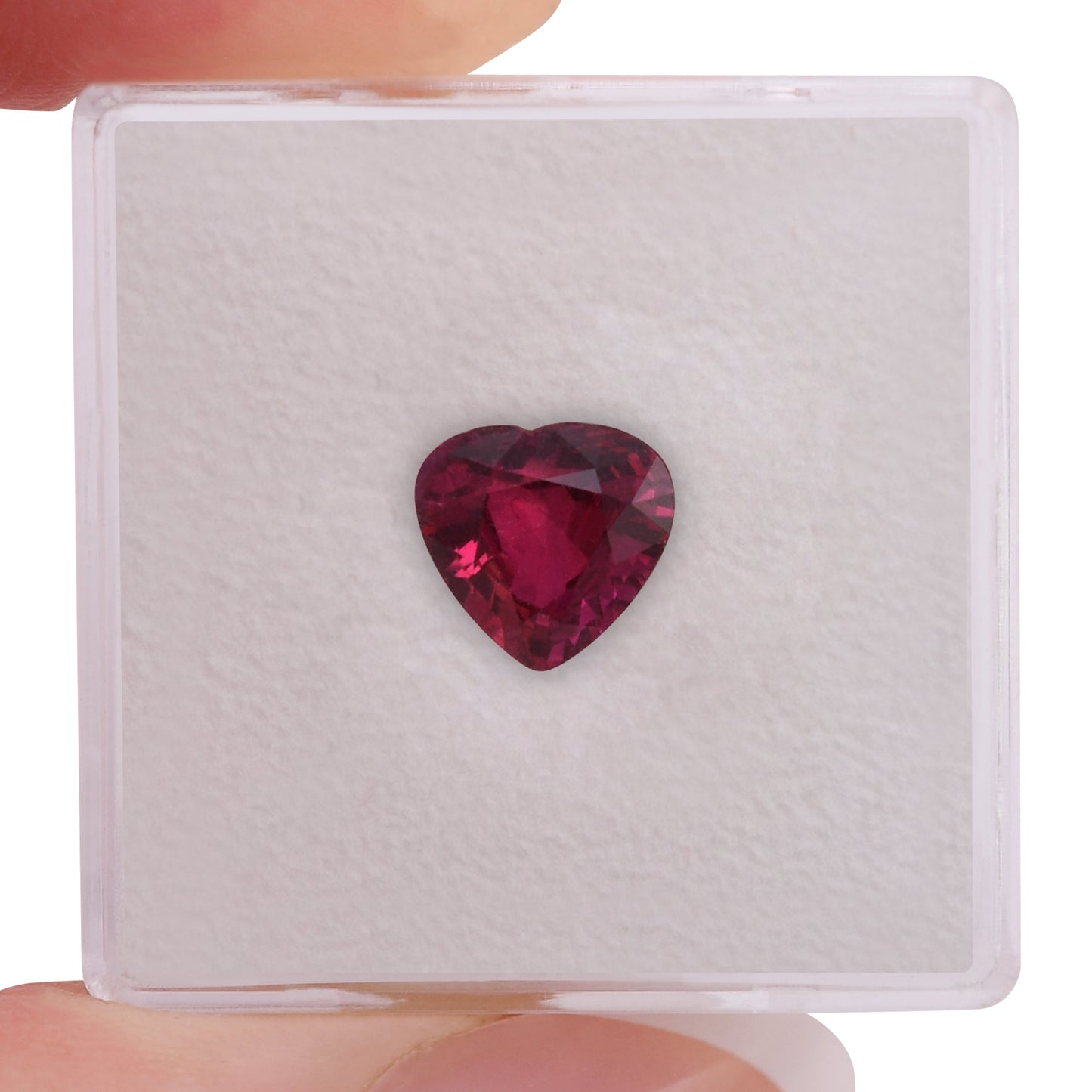 1,71 Karat roter Herzrubin aus Mosambik, GIA