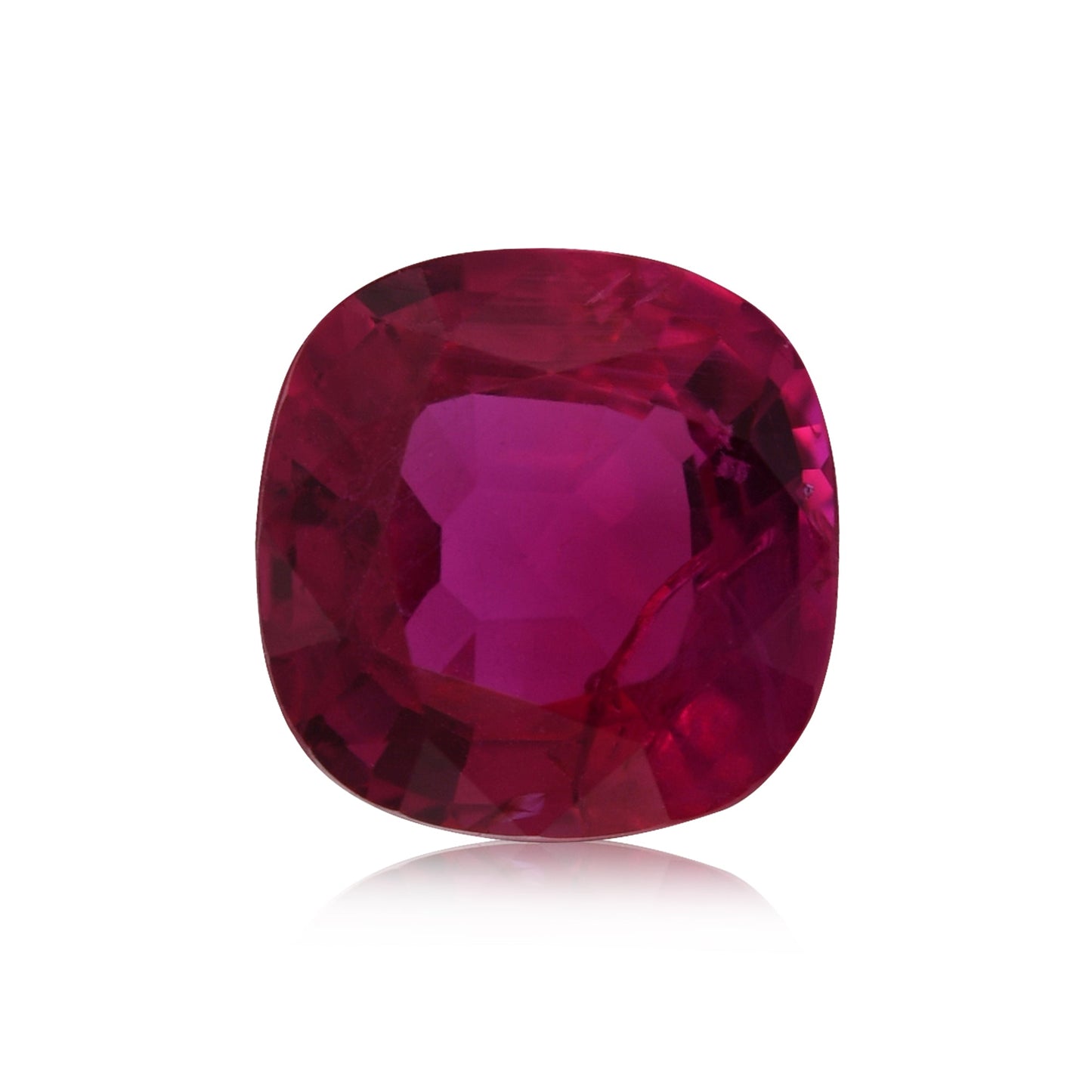 1,60 Karat roter mosambikanischer Kissen-Rubin, GIA