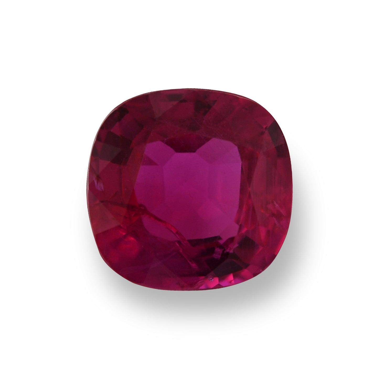 1,60 Karat roter mosambikanischer Kissen-Rubin, GIA