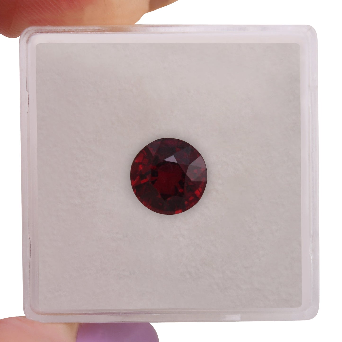 1.87 Carat Red MOZAMBICAN Round Ruby GIA