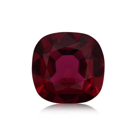 1,25 Karat roter mosambikanischer Kissen-Rubin, GIA