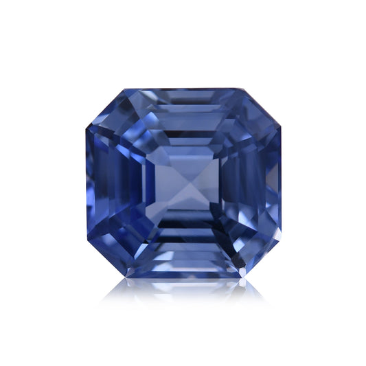 9,28 Karat Blau SRI LANKAN Quadratischer Smaragd Saphir CD
