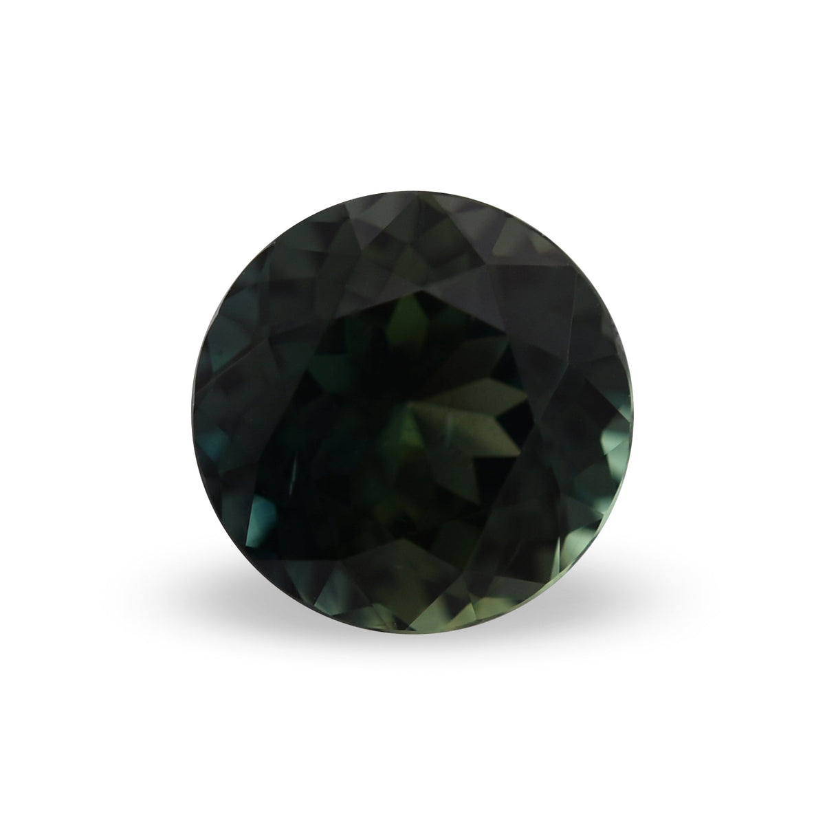 1,29 Karat grüner runder MADAGASCAR-Saphir