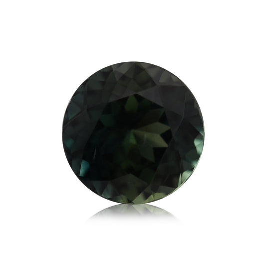 1,29 Karat grüner runder MADAGASCAR-Saphir