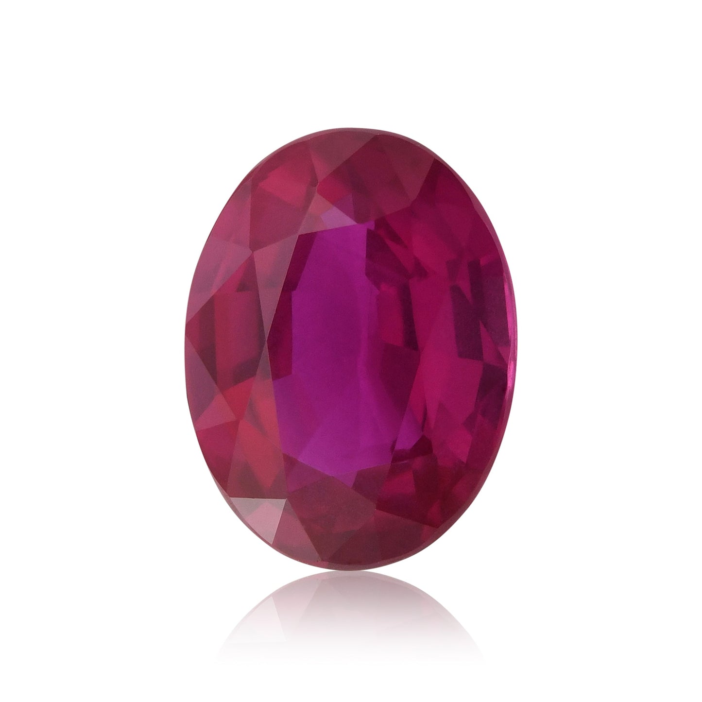 3,05 Karat roter ovaler Rubin aus Mosambik (GRS)