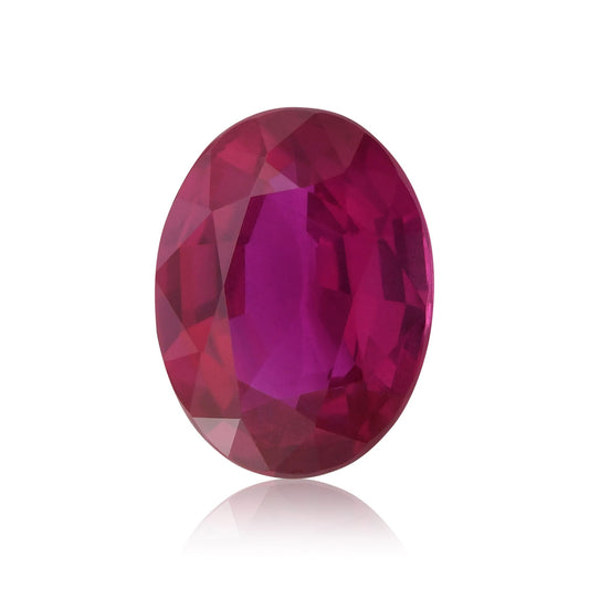 3,05 Karat roter ovaler Rubin aus Mosambik (GRS)