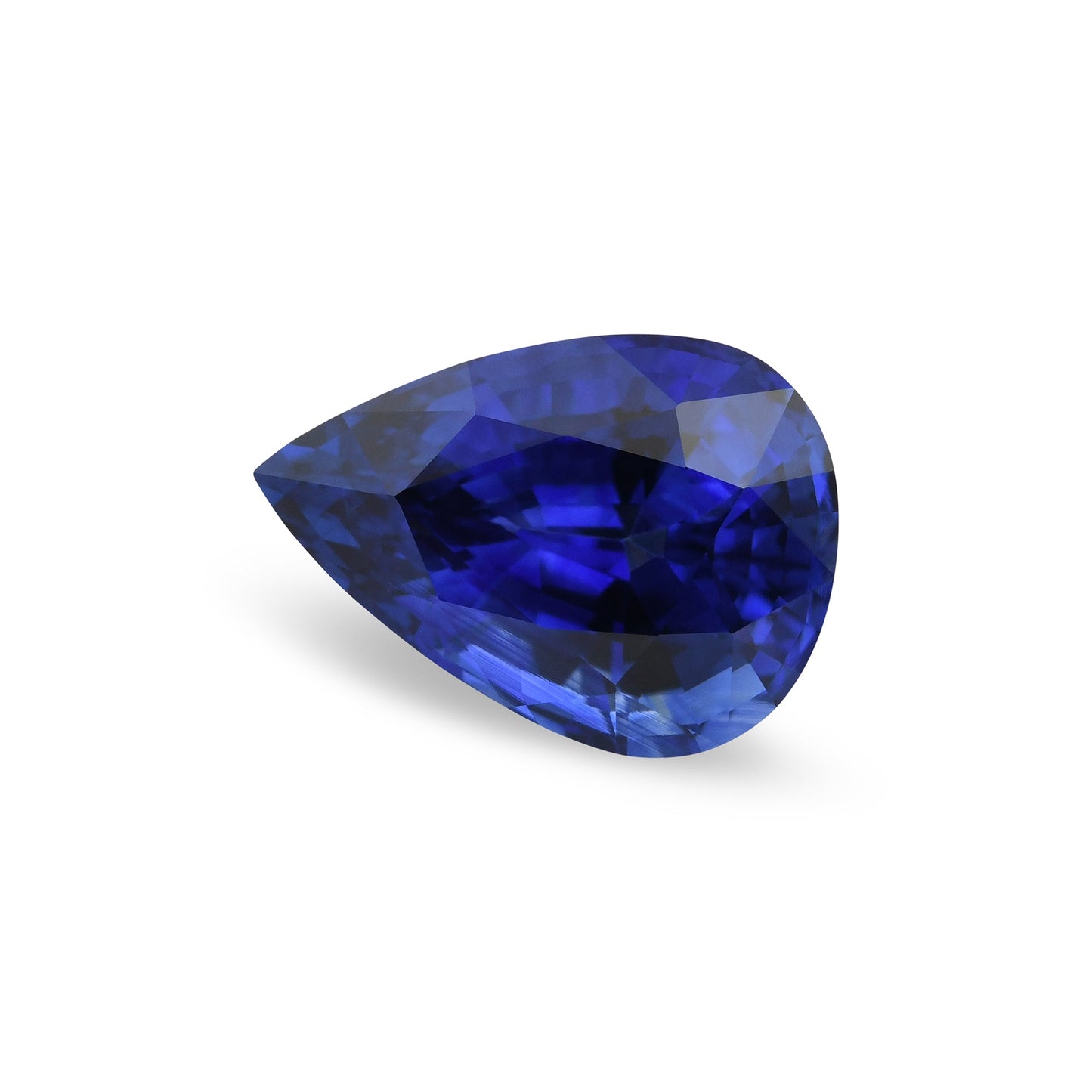 6,53 Karat blauer birnenförmiger Saphir aus Sri Lanka (GRS)