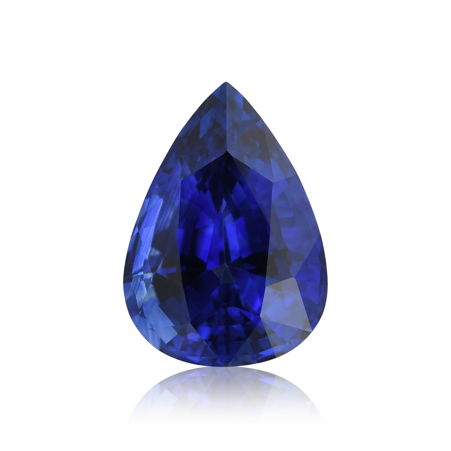 6,53 Karat blauer birnenförmiger Saphir aus Sri Lanka (GRS)