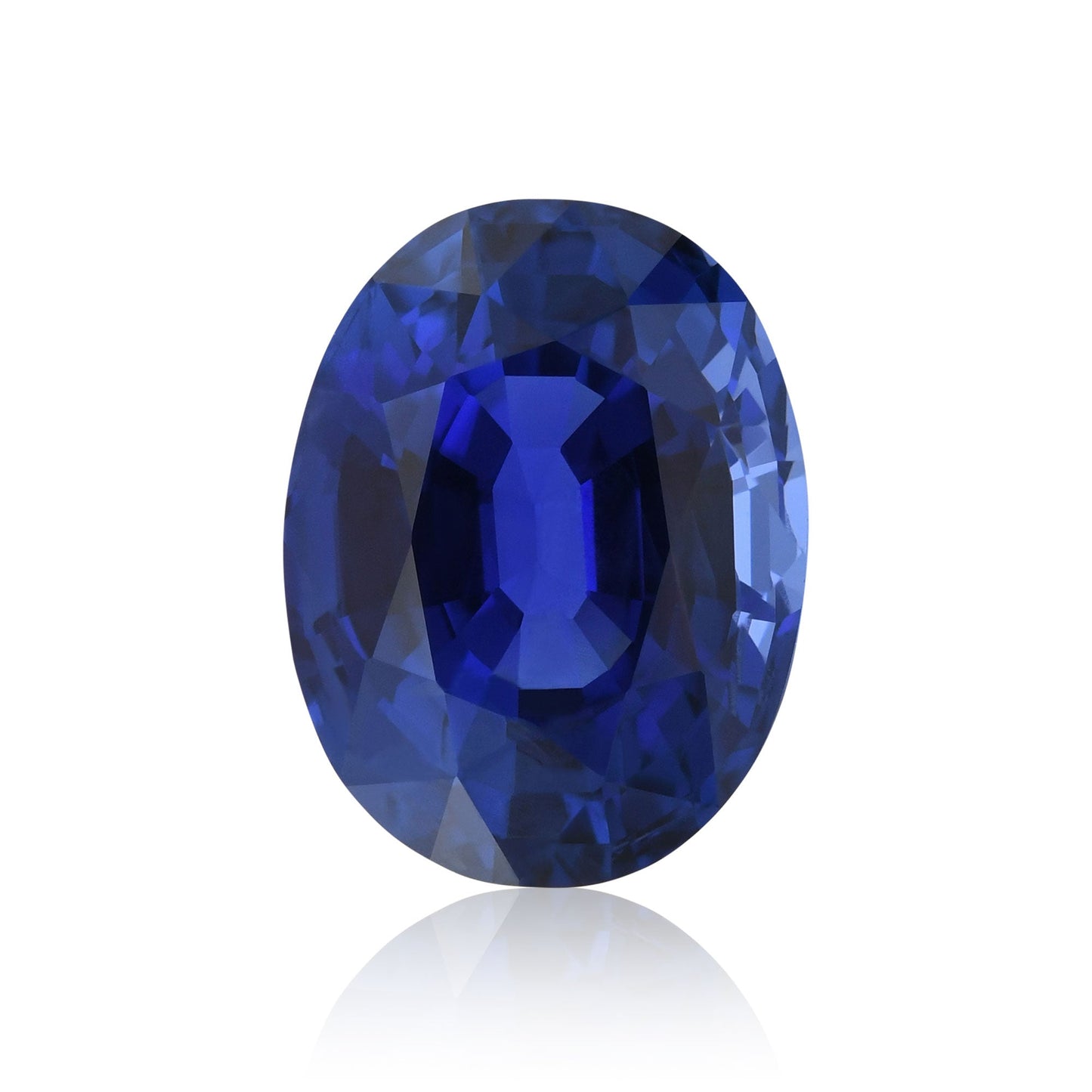 6,84 Karat blauer ovaler Saphir aus Sri Lanka (GRS)