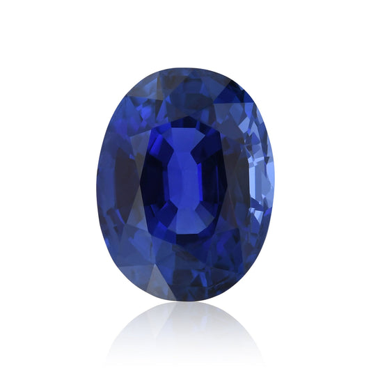 6,84 Karat blauer ovaler Saphir aus Sri Lanka (GRS)