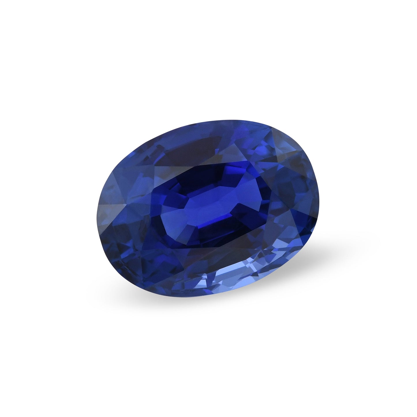 6,84 Karat blauer ovaler Saphir aus Sri Lanka (GRS)