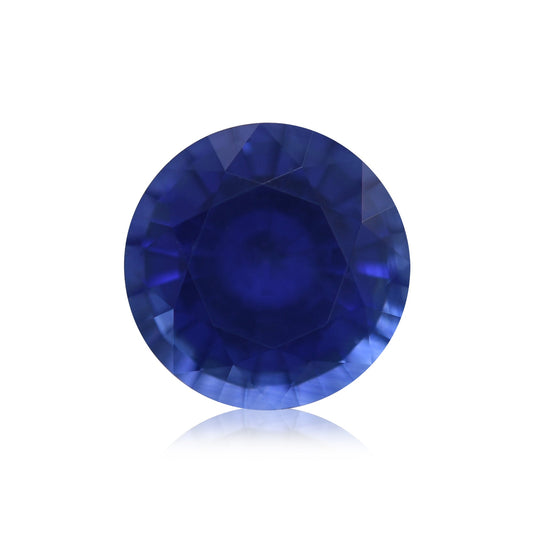 1,08 Karat blauer runder Saphir aus Sri Lanka