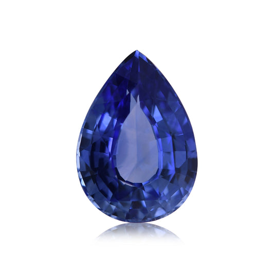 6,99 Karat blauer birnenförmiger Saphir aus Sri Lanka (CD)