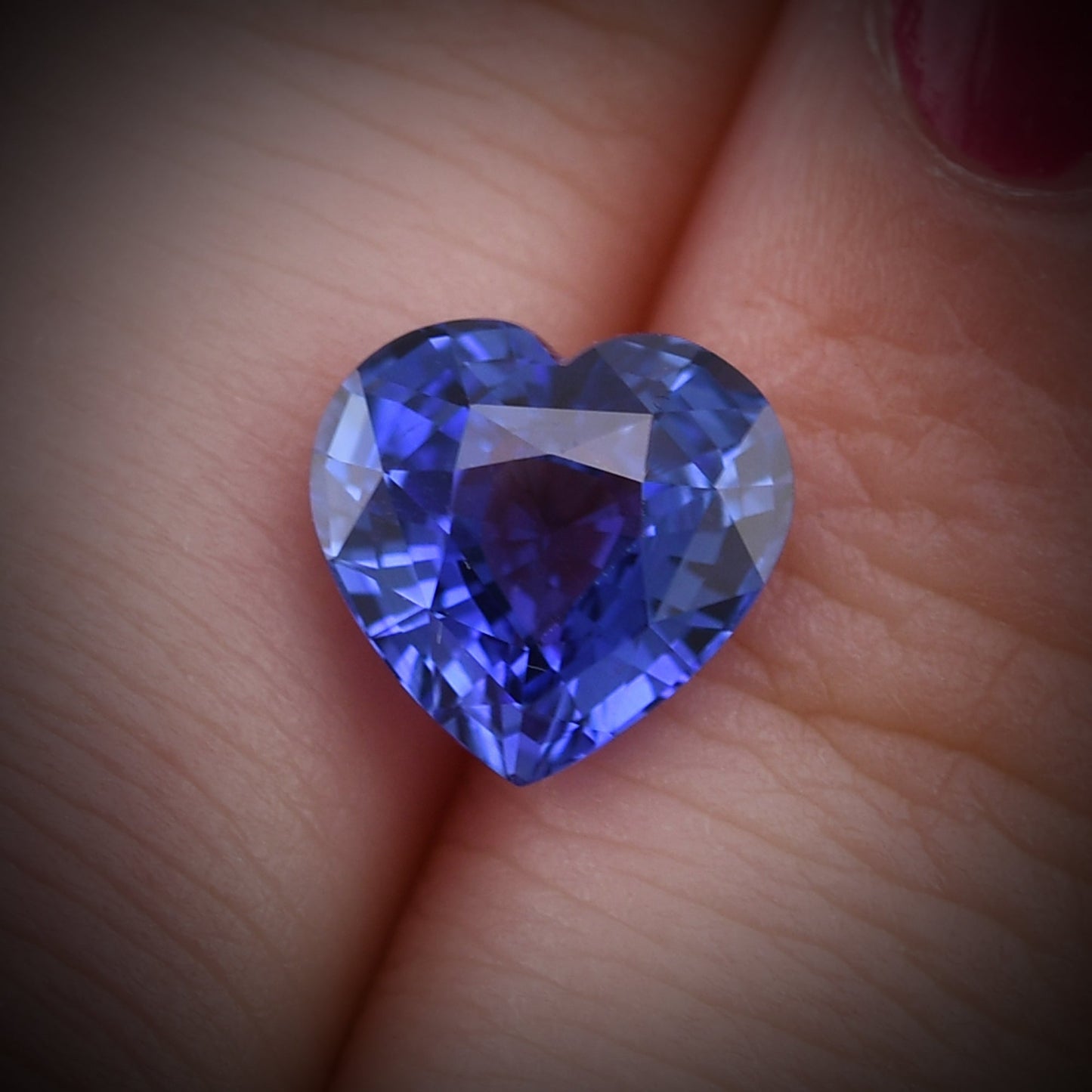3.05 Carat Blue SRI LANKAN Heart Sapphire CD