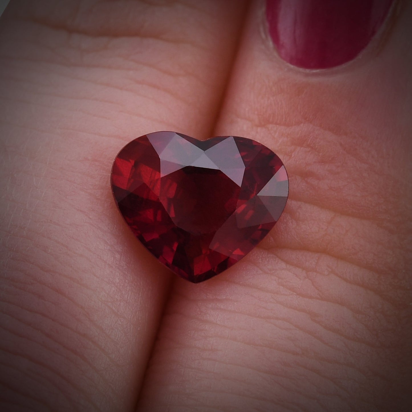 3.09 Carat Red MOZAMBICAN Heart Ruby CD