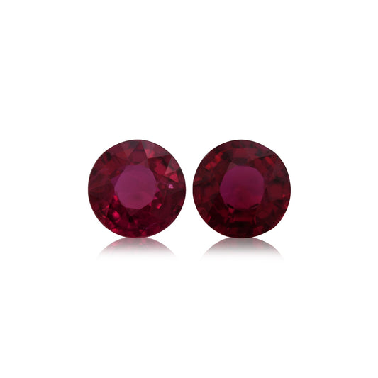1,82 Karat roter runder Rubin aus Mosambik
