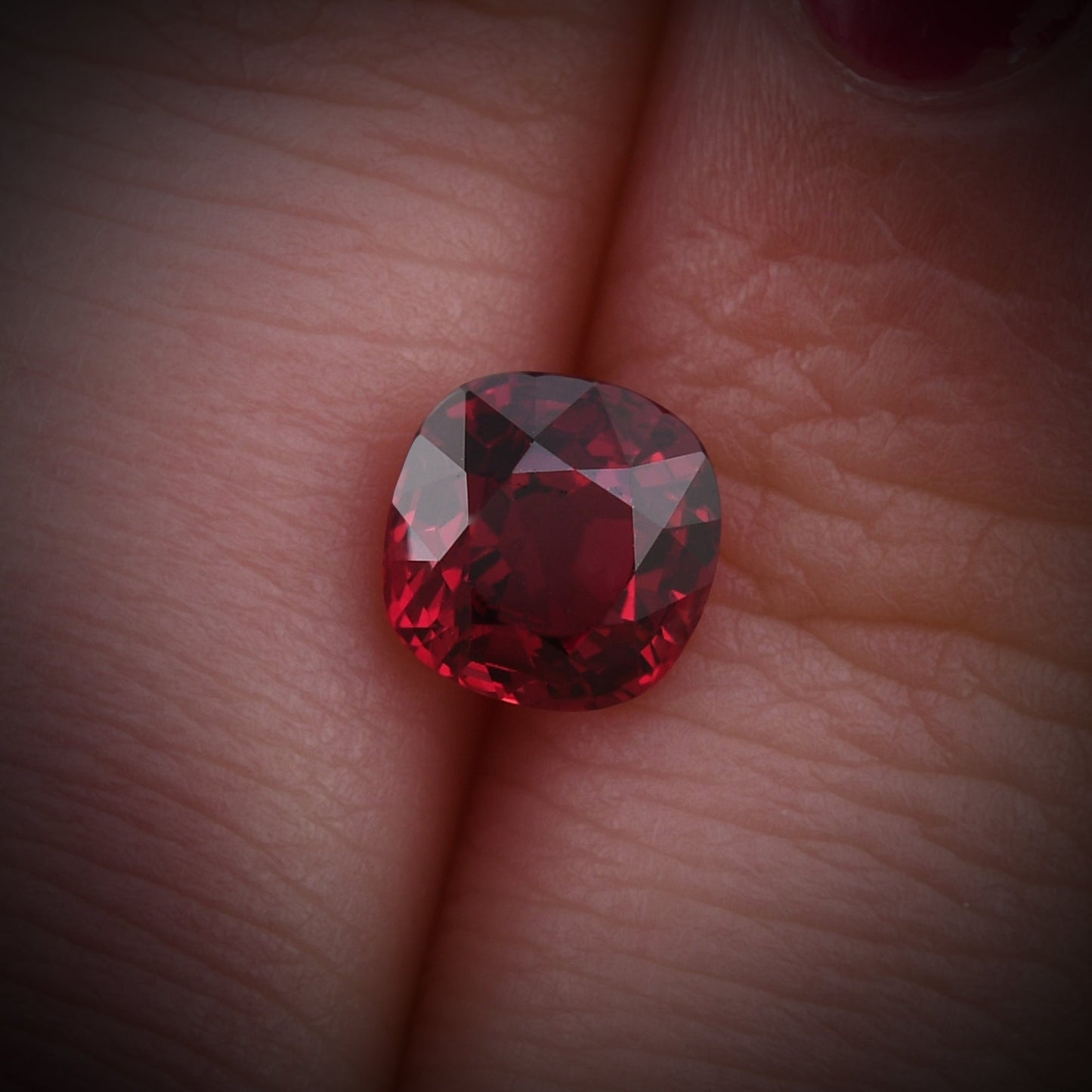 1.61 Carat Red MOZAMBICAN Cushion Ruby GIA