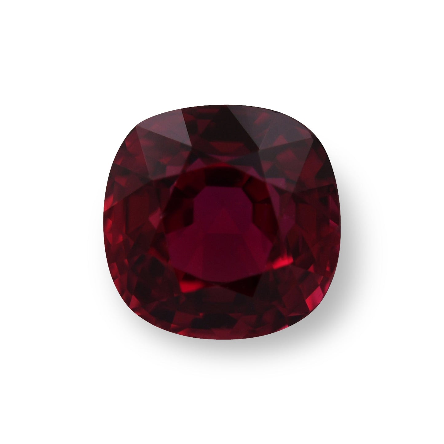 1.61 Carat Red MOZAMBICAN Cushion Ruby GIA