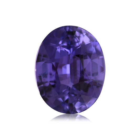 2,55 Karat violetter ovaler Saphir aus Madagaskar