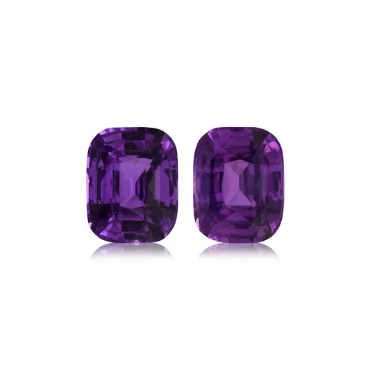 3,29 Karat violetter MADAGASKAR Kissen-Saphir