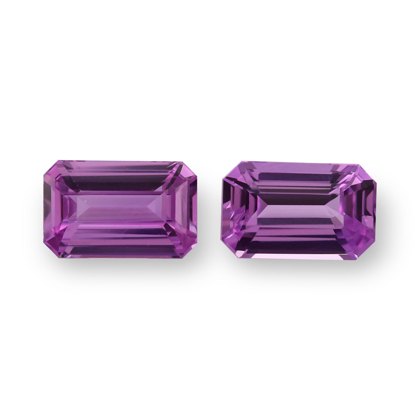4,07 Karat rosa Madagaskar-Smaragd-Saphire (Paar)