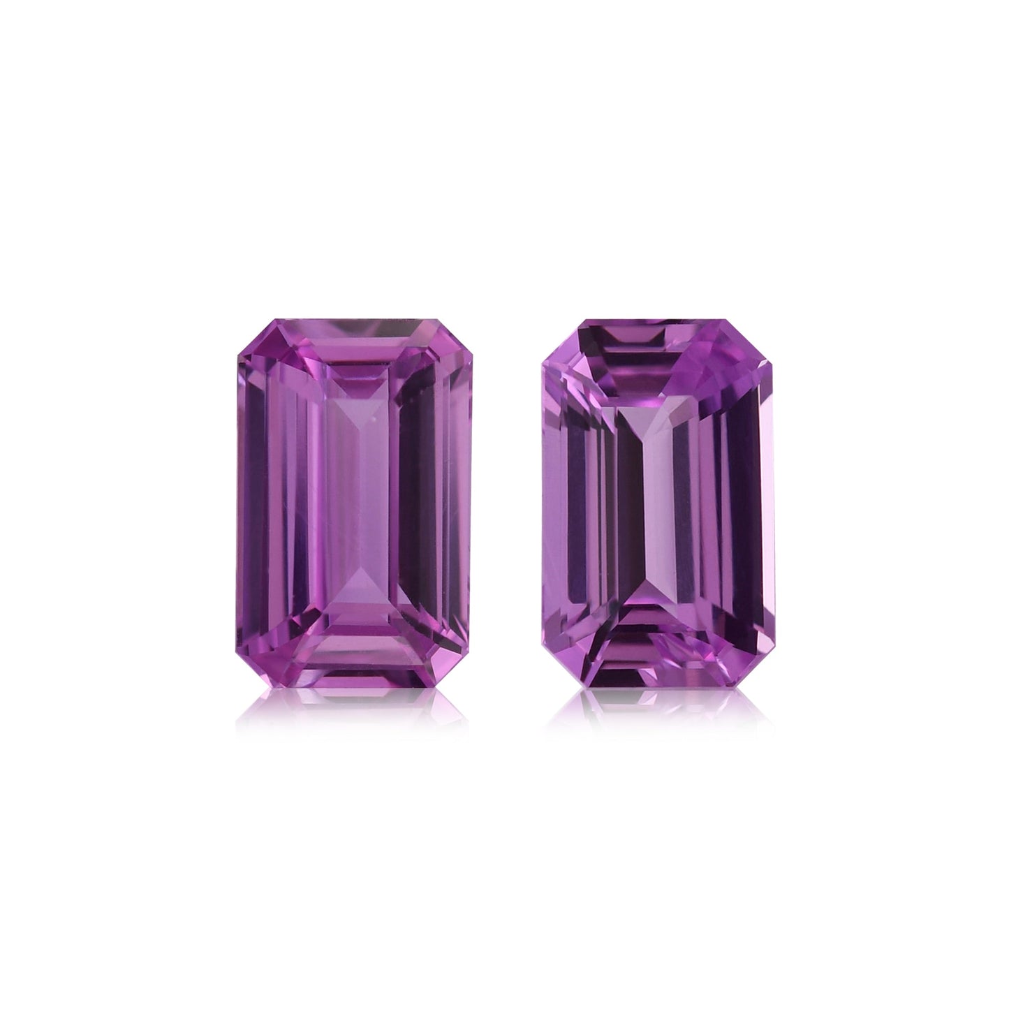 4,07 Karat rosa Madagaskar-Smaragd-Saphire (Paar)
