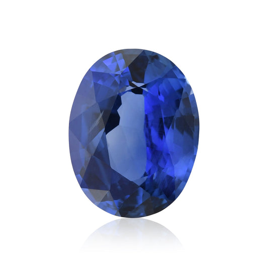 4,19 Karat blauer ovaler Saphir aus Sri Lanka (GRS)