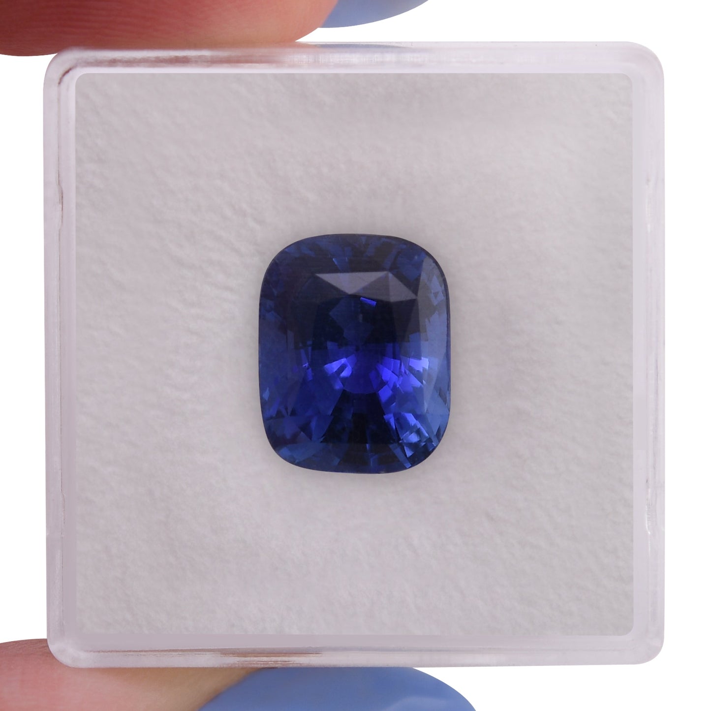 6,04 Karat blauer Kissen-Saphir aus Sri Lanka (AGL)