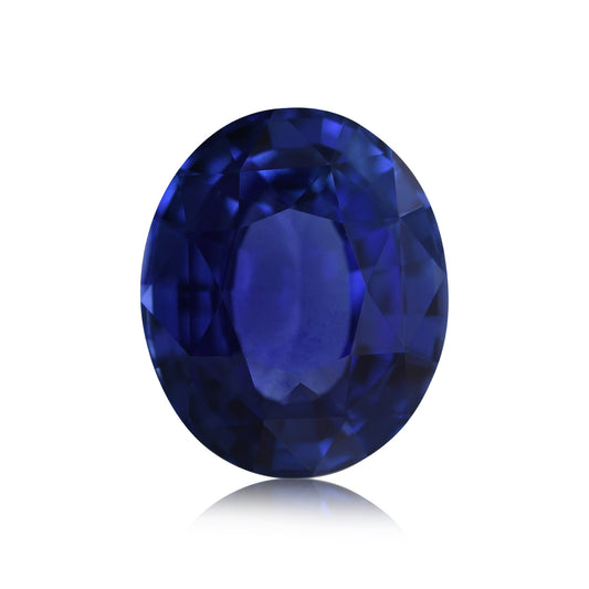 3,05 Karat blauer ovaler Saphir aus Sri Lanka, GIA-geprüft