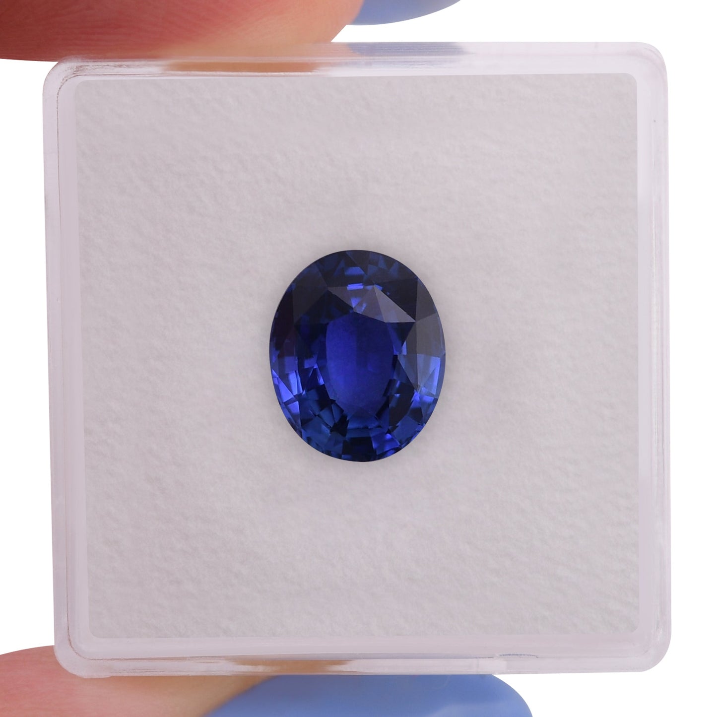 3.05 Carat Blue SRI LANKAN Oval Sapphire GIA