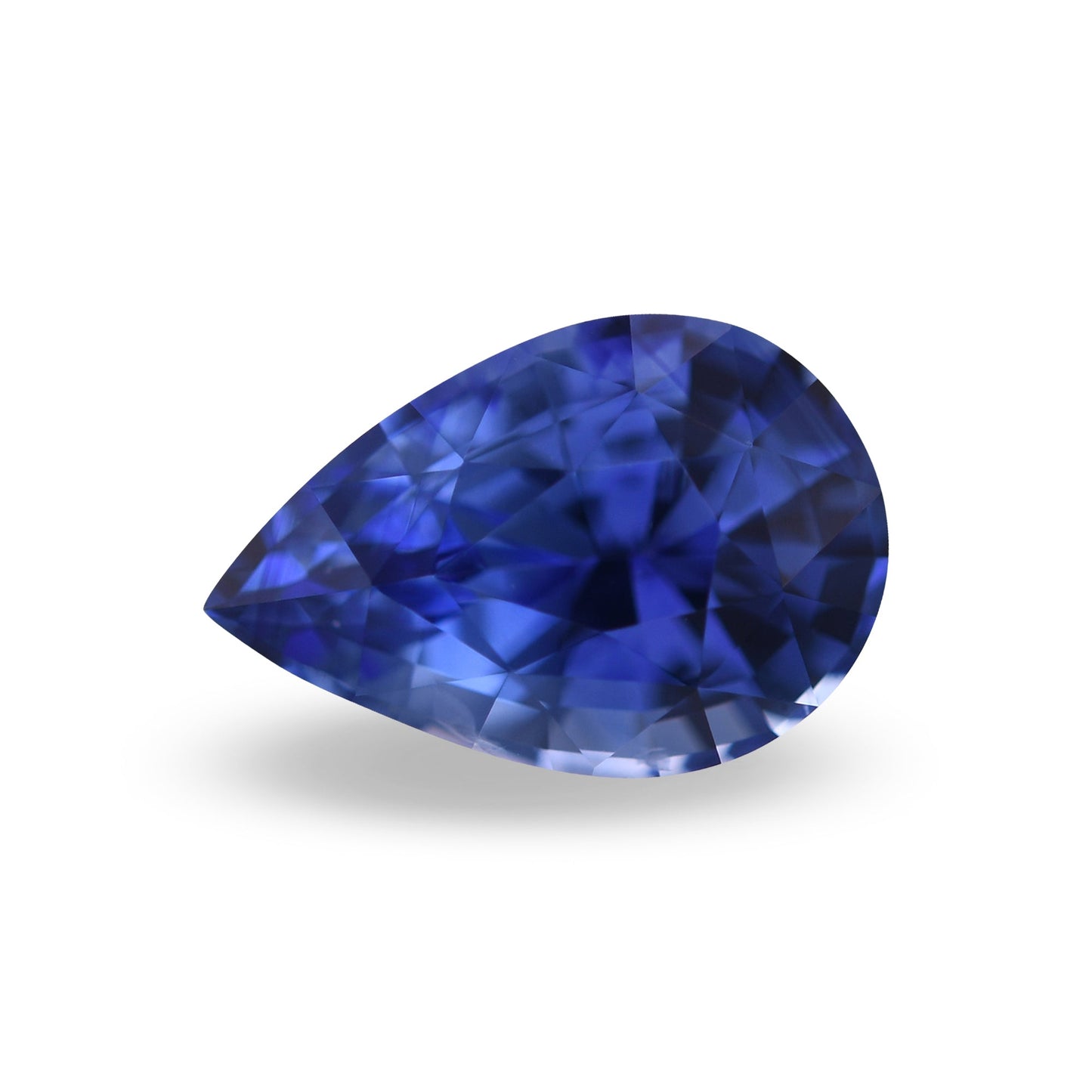 1,75 Karat blauer birnenförmiger Saphir aus Sri Lanka