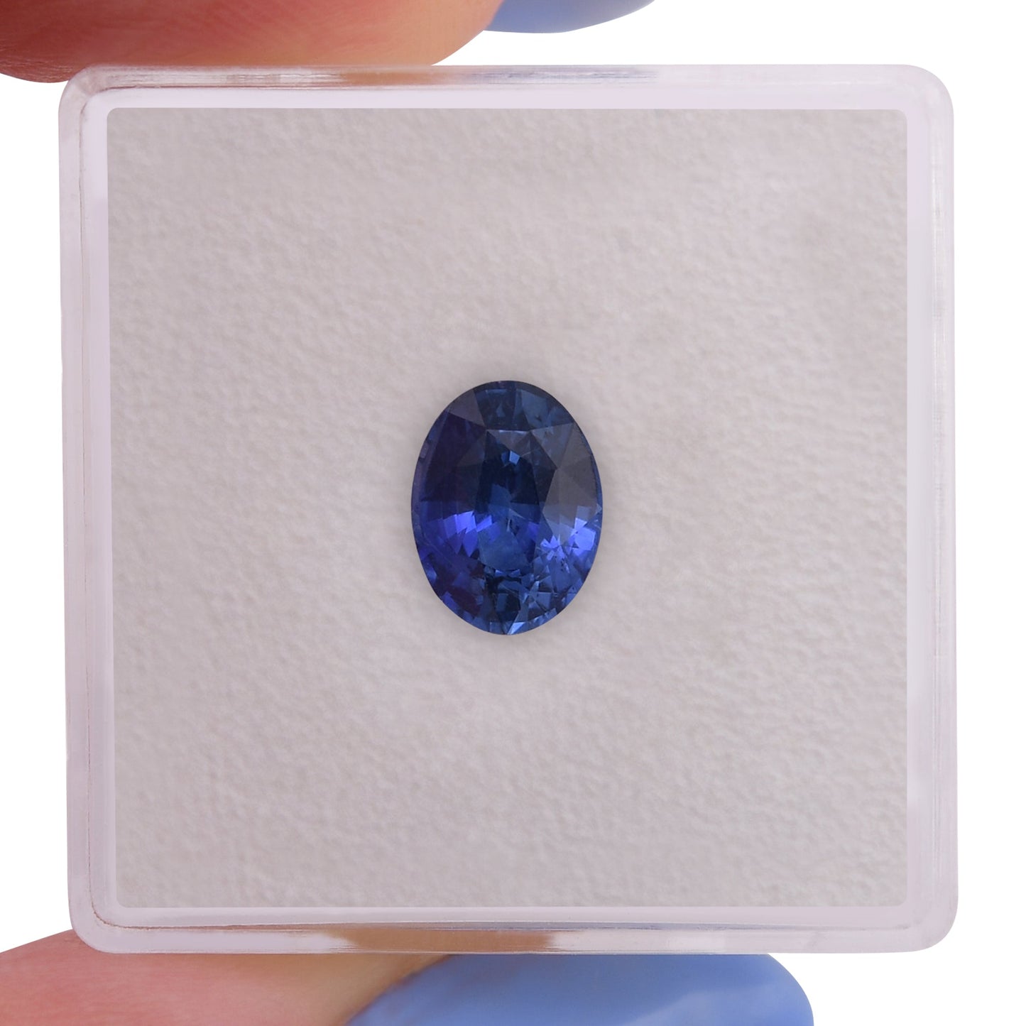 1,60 Karat blauer ovaler Saphir aus Sri Lanka