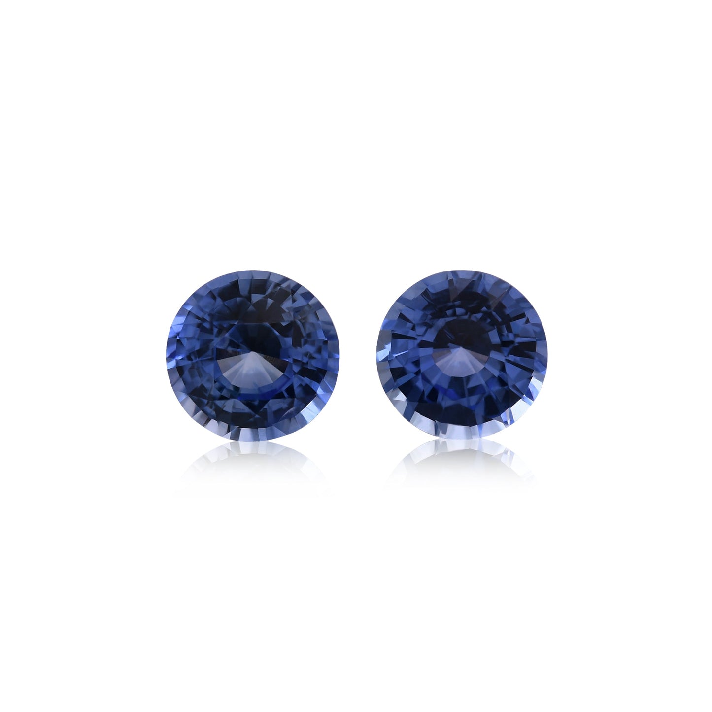 3,11 Karat blauer runder Saphir aus Sri Lanka